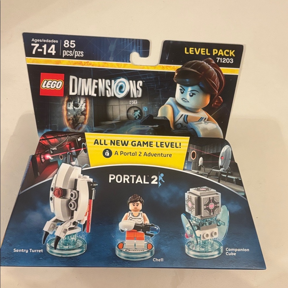 Lego Dimensions Portal 2
Sentry Turret Chell Cube 85
Pcs Level Pack 71203 NIB